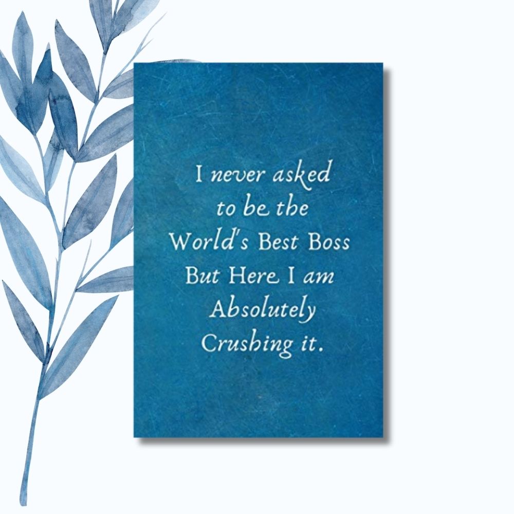 Humorous and stylish notebook design, perfect as an appreciation gift for bosses or managers.