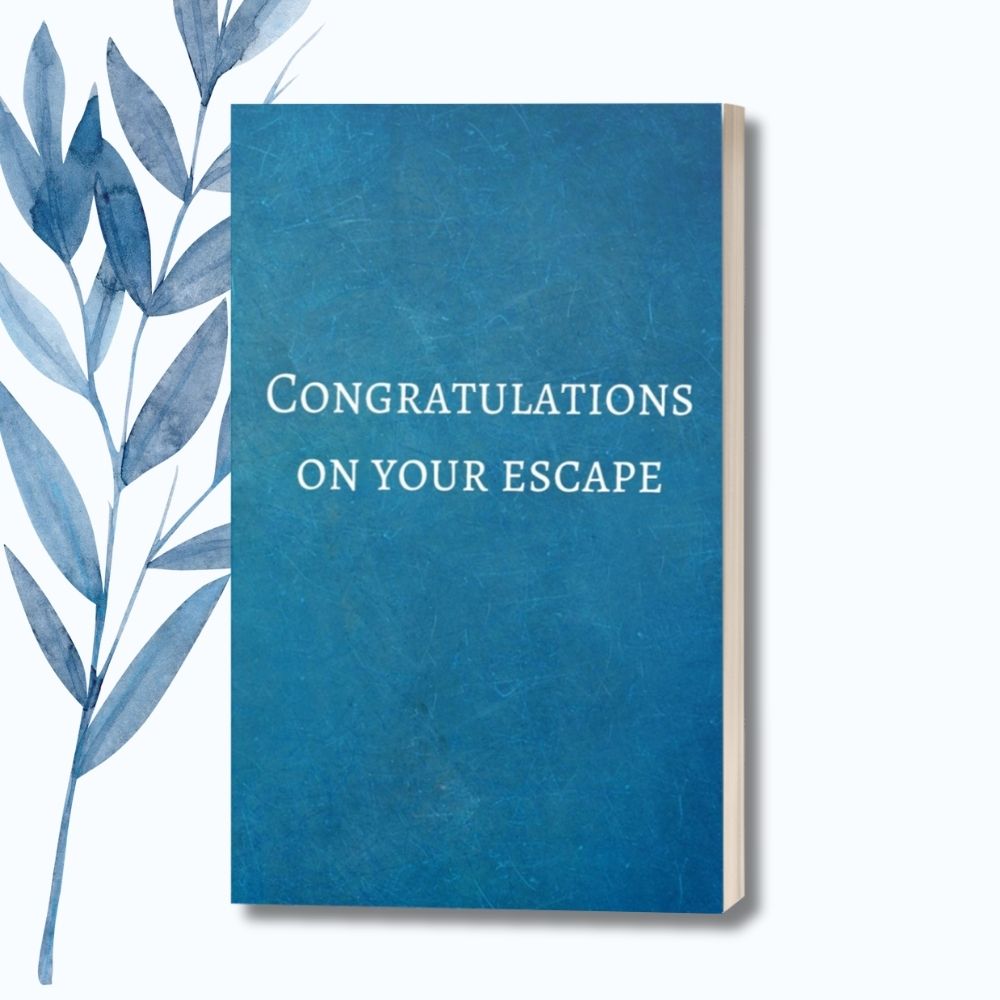 Fun and uplifting notebook design, perfect for gifting to someone moving on to new opportunities.