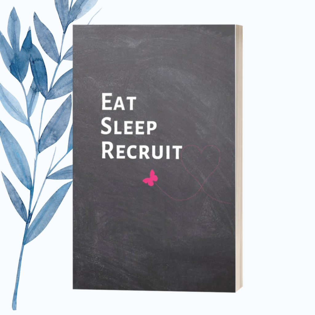 Bold and stylish notebook design perfect for recruiters and HR specialists.