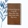 Playful and witty notebook design with elegant white typography on a brown background, perfect for gifts.