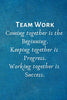 Teamwork Coming together is the Beginning. Teamwork Notebook For Employees